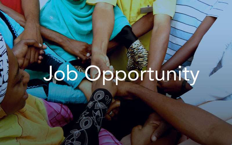 YCI-Header-Get-Involved A group of diverse hands joined together with the text "Job Opportunity" overlaid.